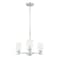 Designers Fountain Cedar Lane 3 Light Modern Brushed Nickel with Clear Etched Glass Shades Chandelier For Dining Rooms D236M-3CH-BN - alternate 1